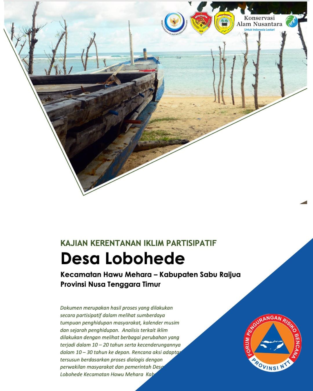 KAJIAN KERENTANAN IKLIM PARTISIPATIF – Desa Lobohede, Kecamatan Hawu Mehara – Kabupaten Sabu Raijua, Provinsi Nusa Tenggara Timur