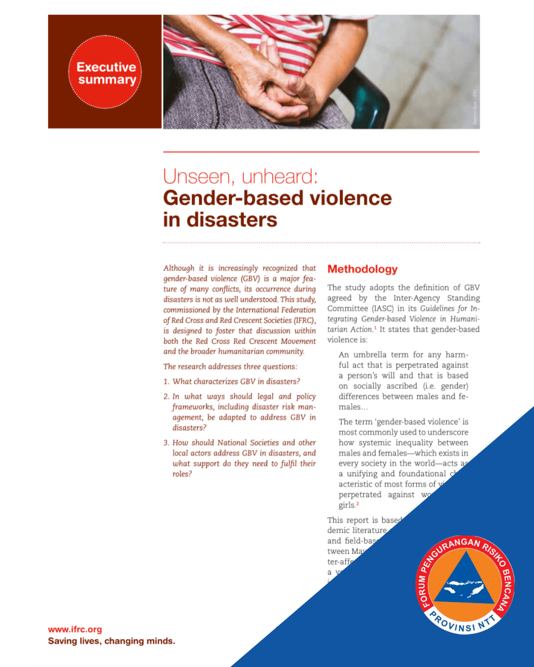 Unseen, Unheard: Gender-Based Violence in Disasters – Global Study